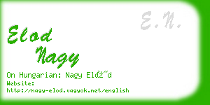 elod nagy business card